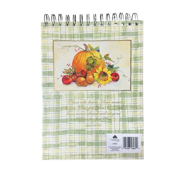Daysprings Christian Spiral Recipe Book w/Easel Stand Fruit Print Hardcover - Picture 9 of 15